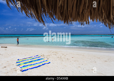 Beach in Aruba, Lesser Antilles, Caribbean Sea Stock Photo