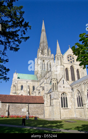 Chichester Cathedral from the east Stock Photo