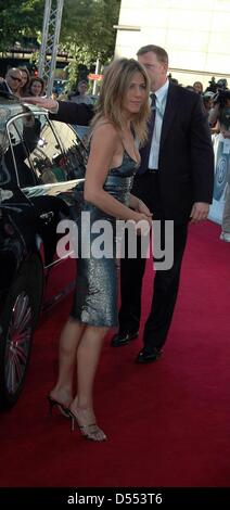 Jennifer Aniston at the film premiere of 'The Break-Up' in Hamburg. Stock Photo