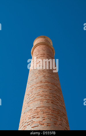 Low angle view of smokestack Stock Photo