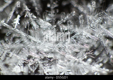 Berlin, Germany, Close-up of ice crystals Stock Photo