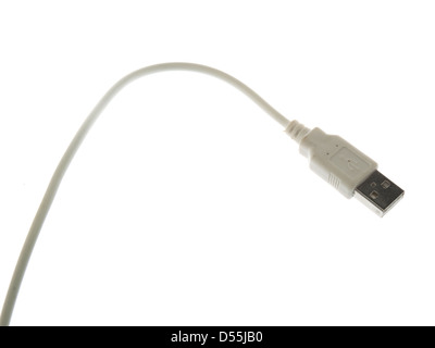 USB jack on a white background Stock Photo