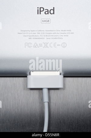 Hamburg, Germany, USB cable for the iPad Stock Photo