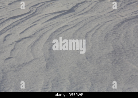 Winter snow relief Stock Photo