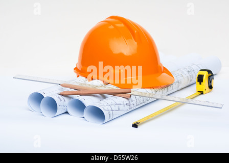 construction tools and projects Stock Photo