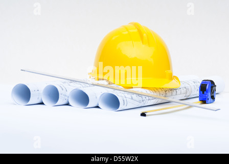 construction tools and projects Stock Photo