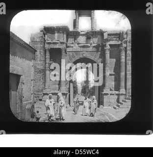 Arch of Caracalla, Tebessa, North Africa. Stock Photo