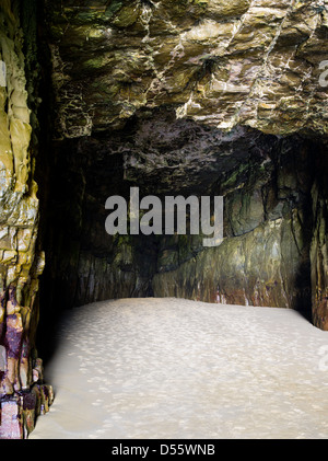 Inside Cathedral Caves, Waipati Beach, Catlins, near Papatowai, Clutha, New Zealand. Stock Photo