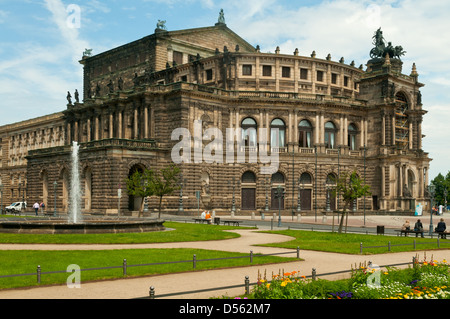 Semper Opera House, Dresden, Saxony, Germany Stock Photo
