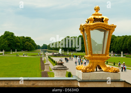 Ornate Light at Nymphenburg Palace, Munich, Bavaria, Germany Stock Photo