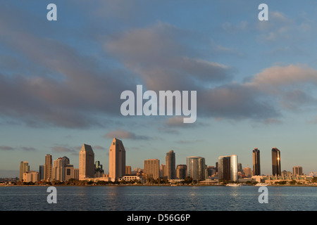 view from Coronado Island to the San Diego Skyline, California, United States of America, USA Stock Photo