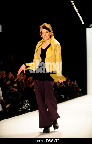 Veruschka Graefin von Lehndorff at Mercedes-Benz Fashion Week Berlin Autumn/Winter 2012 - ANJA GOCKEL - Catwalk at Fashion Stock Photo