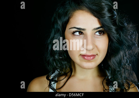 Middle Eastern woman smiling Stock Photo