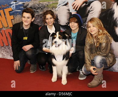 Quirin Oettl, Valeria Eisenbart, Justus Schlingensiepen, Neele Marie Nickel and Coffey the premiere of 'Fuenf Freunde' Stock Photo