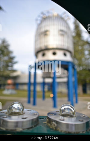 26-ton Big European Bubble Chamber (BEBC), filled with 30 cubic metres of liquefied gas, recorded the interactions of elementary Stock Photo