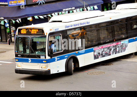 MTA Q60 public transportation bus entering Queensboro 59th Street ...