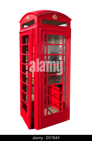 Red UK Telephone Box Stock Photo