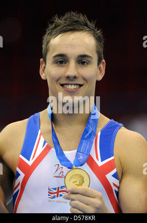 Great Britain's Daniel Keatings at the European Championships Artistic Gymnastics in Birmingham, Great Britain, 25 April 29010. Photo: Marijan Murat Stock Photo