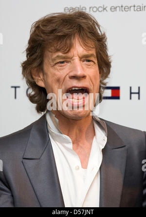 British singer Mick Jagger of the Rolling Stones poses during the photo call on the film 'Stones In Exile' at the 63rd Cannes Film Festival in Cannes, France, 19 May 2010. Photo: Hubert Boesl Stock Photo