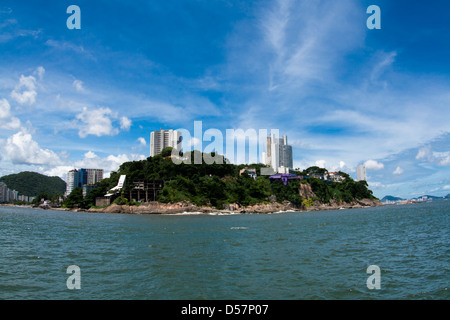 Ilha Porchat (porchat island)  São Vicente, Sao Paulo state shore, Brazil Stock Photo