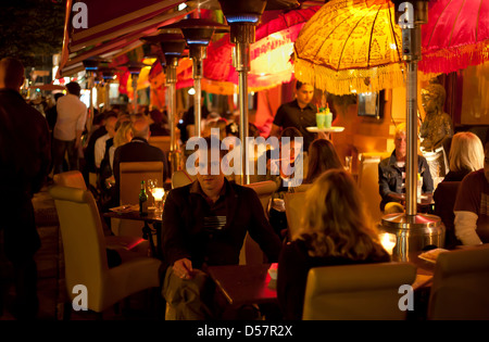 Berlin, Germany, guest of an Indian restaurants Oranienburgerstrasse Stock Photo