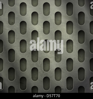 new abstract textured background with perforated metal grate can use like industrial wallpaper Stock Photo