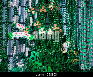 St Patrick's Day trinkets. Stock Photo