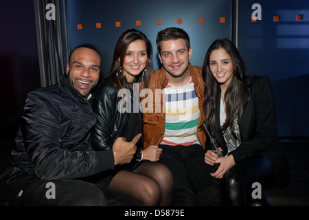 Jo Nika David Pfeffer Raffaela Wais at Live Krone Awards at Jahrhunderthalleaftershow party. Bochum Germany Stock Photo