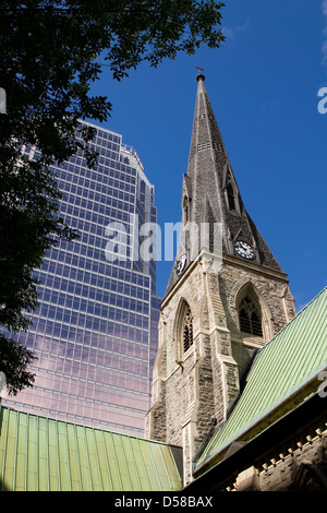 St. James the Apostle Anglican Church in downtown Montreal Stock Photo