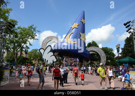 Mickeys Magic Hat at Disney's  Hollywood Studios  Walt Disney World Orlando Florida Stock Photo