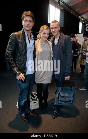Hubertus Regout and Annika Kipp at Mercedes-Benz Fashion Week Berlin ...