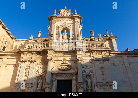 Cathedral Duomo di Lecce Piazza del Duomo Lecce Puglia Italy Stock Photo