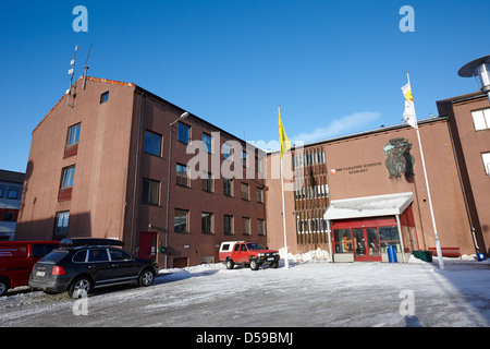 sor-varanger kommune administration building council offices kirkenes finnmark norway europe - Stock Photo