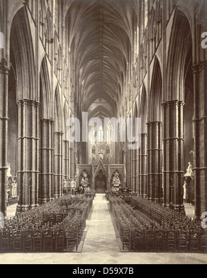 Westminster Abbey. The Nave Stock Photo