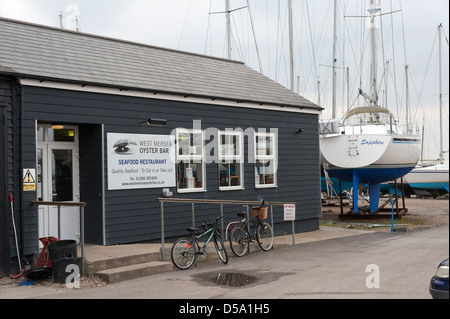 West Mersea Oyster Bar and seafood restaurant Coast Road West Mersea Colchester UK Stock Photo