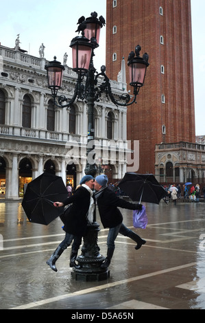 Dancing in St. Mark's Square Venice Italy Stock Photo - Alamy
