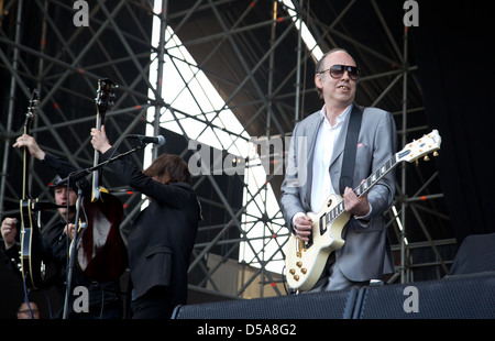 July 17, 2012 - Mick Jones and The Justice Tonight Band performs live at The City Sound Festival, Milan, Italy Stock Photo