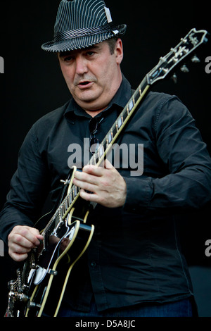 July 17, 2012 - Mick Jones and The Justice Tonight Band performs live at The City Sound Festival, Milan, Italy Stock Photo