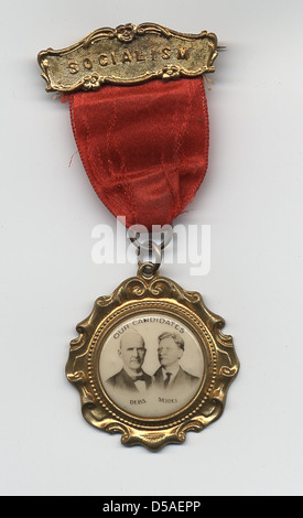 Debs-Seidel 'Our Candidates' Portrait Campaign Ribbon, ca. 1912 Stock Photo