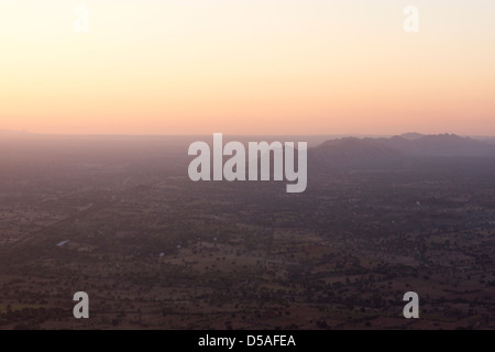 Aerial views of Bagan Myanmar Stock Photo