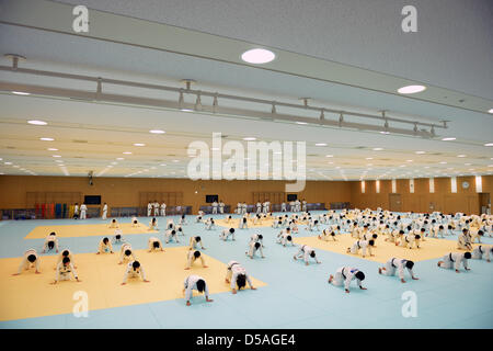 Tokyo, Japan. 27th March 2013. General view, MARCH 27, 2013 - Judo : Japan women's team training session at Ajinomoto National training center, Tokyo, Japan. (Photo by Jun Tsukida/AFLO SPORT/Alamy Live News) Stock Photo