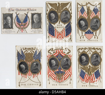 The 1908 William Taft/James Sherman election poster Stock Photo - Alamy