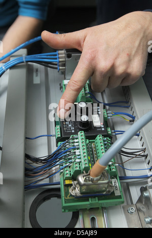 Flensburg, Germany, at the Chamber of Flensburg be trained electronics engineer Stock Photo