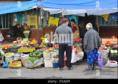 Food market, Vanadzor, Armenia Stock Photo