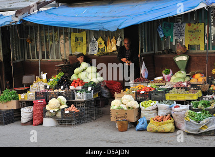 Food market, Vanadzor, Armenia Stock Photo