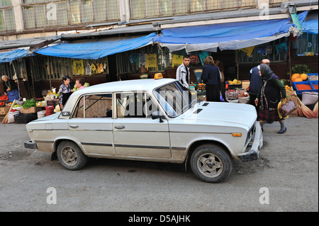 Food market, Vanadzor, Armenia Stock Photo