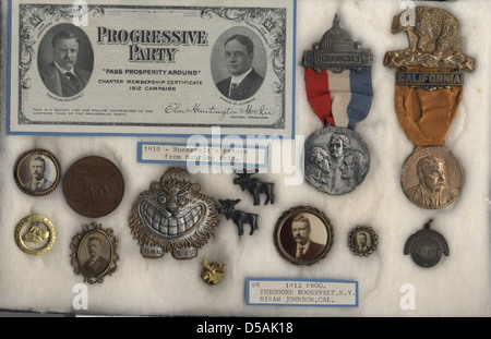 Theodore Roosevelt-related Items, ca. 1910-1912 Stock Photo