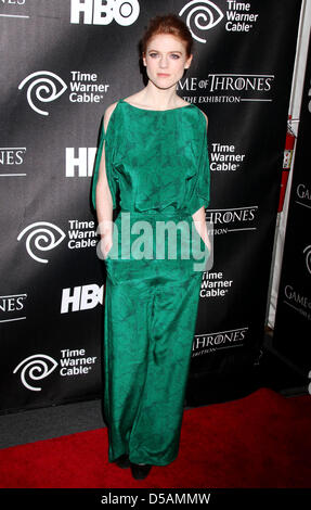 Actress Rose Leslie attends the "Game Of Thrones" exhibition opening