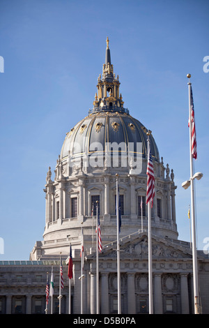 San Francisco City Hall rotunda, San Francisco, California, United States of America, USA Stock Photo