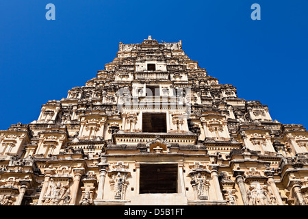 Main gopuram of Virupaksha temple, Hampi, India Stock Photo